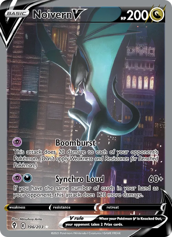 Noivern V #196 – Evolving Skies card