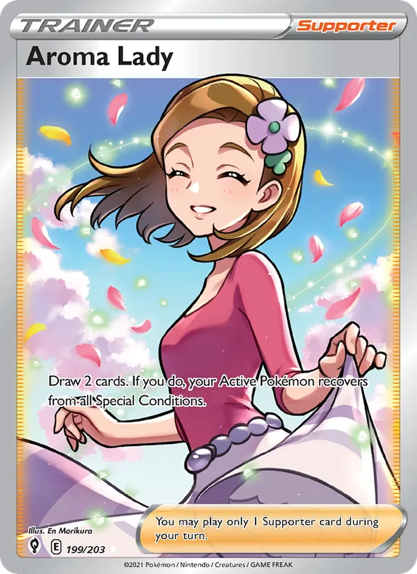 Aroma Lady #199 – Evolving Skies card
