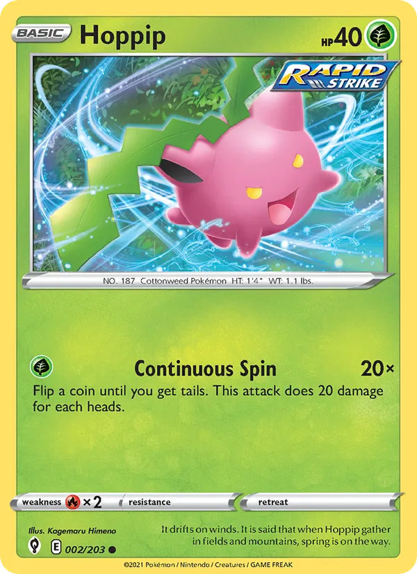 Hoppip #2 – Evolving Skies card