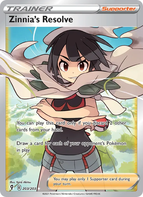 Zinnia's Resolve #203 – Evolving Skies card