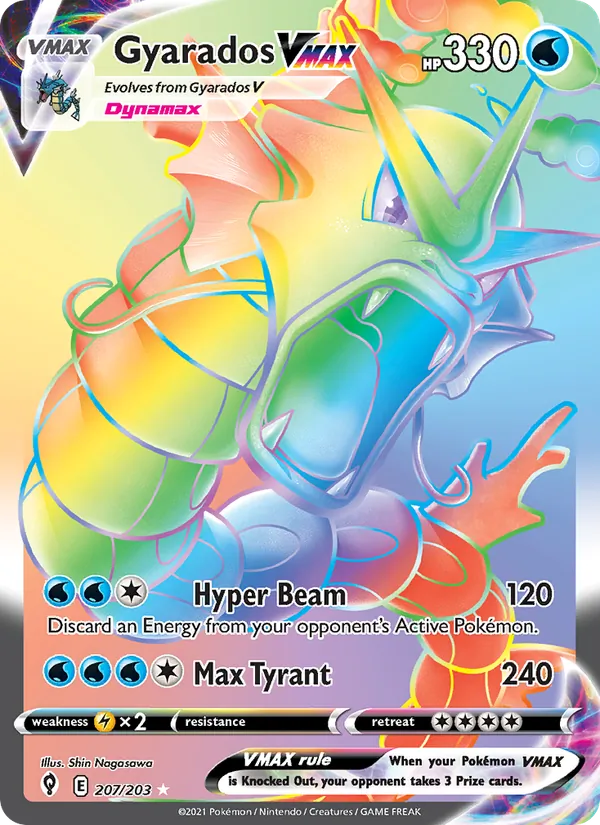 Gyarados VMAX #207 – Evolving Skies card