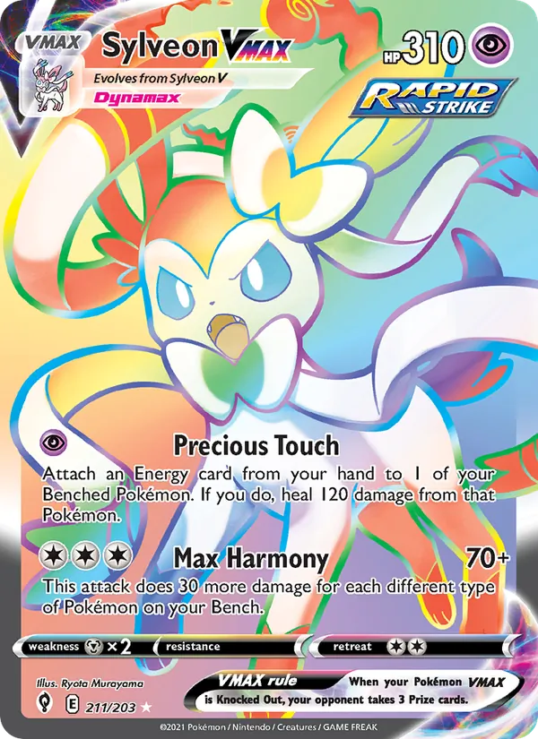 Sylveon VMAX #211 – Evolving Skies card