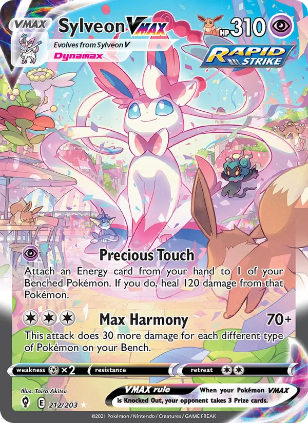 Sylveon VMAX #212 – Evolving Skies card