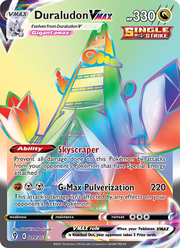 Duraludon VMAX #219 – Evolving Skies card