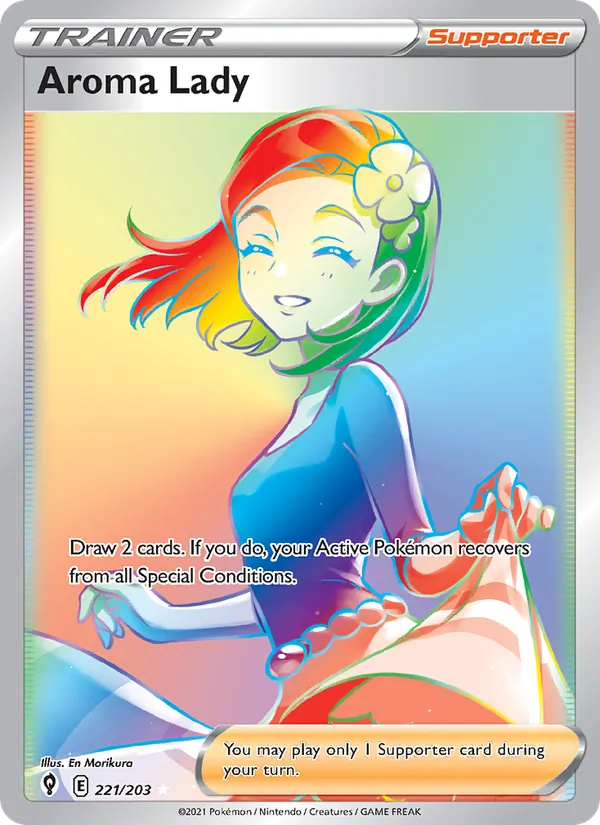 Aroma Lady #221 – Evolving Skies card