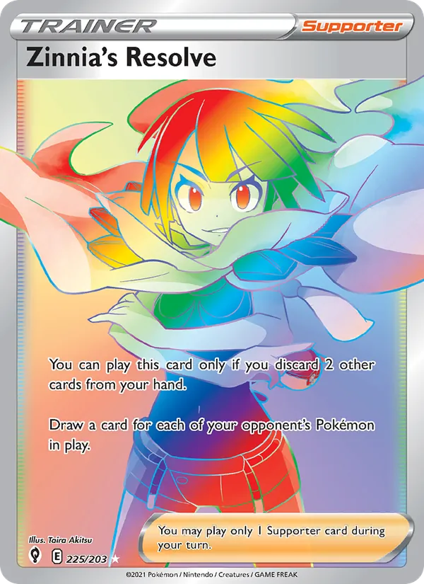 Zinnia's Resolve #225 – Evolving Skies card