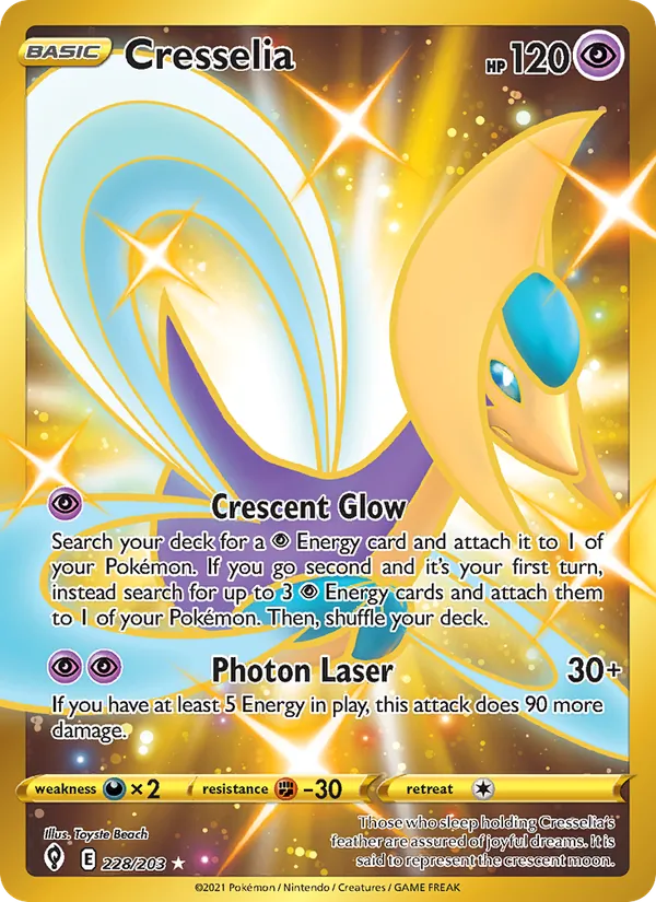 Cresselia #228 – Evolving Skies card