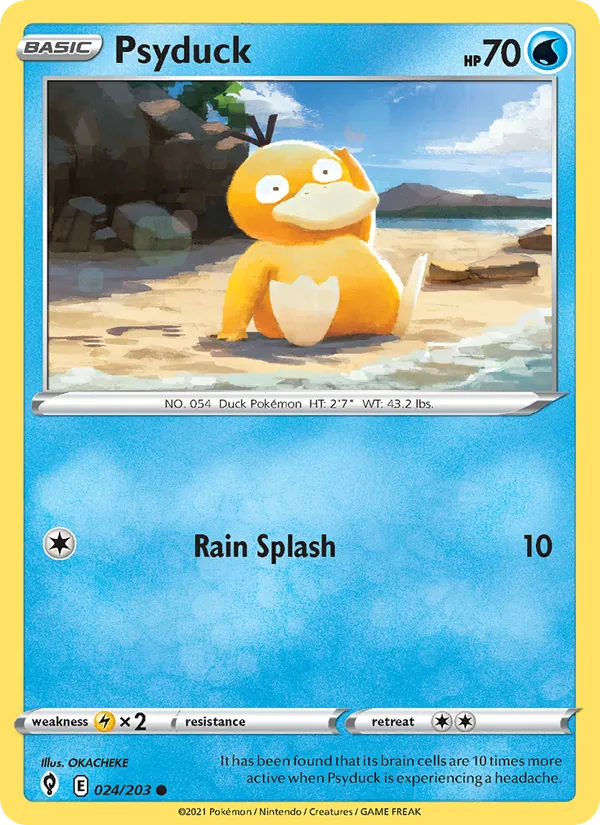 Psyduck #24 – Evolving Skies card