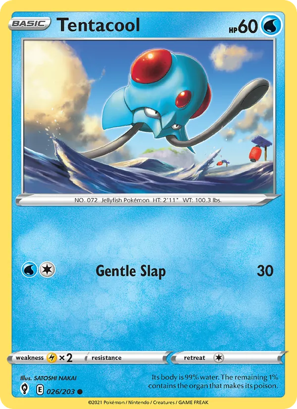 Tentacool #26 – Evolving Skies card
