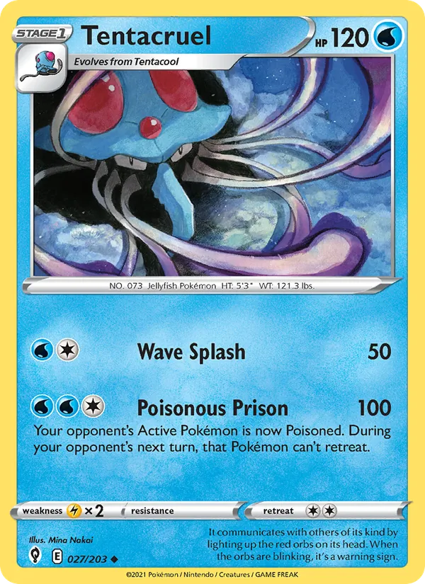 Tentacruel #27 – Evolving Skies card