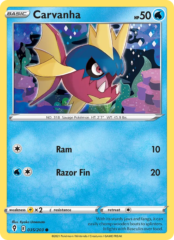 Carvanha #35 – Evolving Skies card