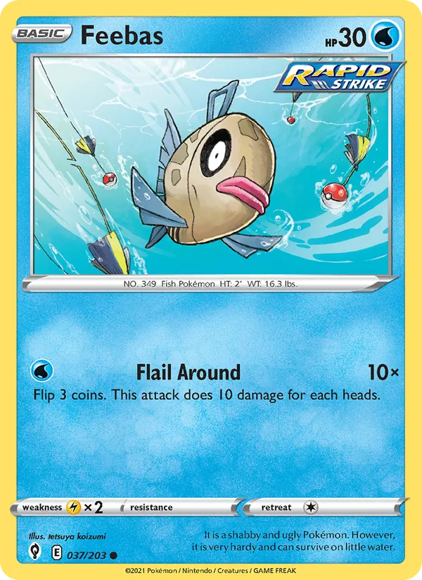 Feebas #37 – Evolving Skies card