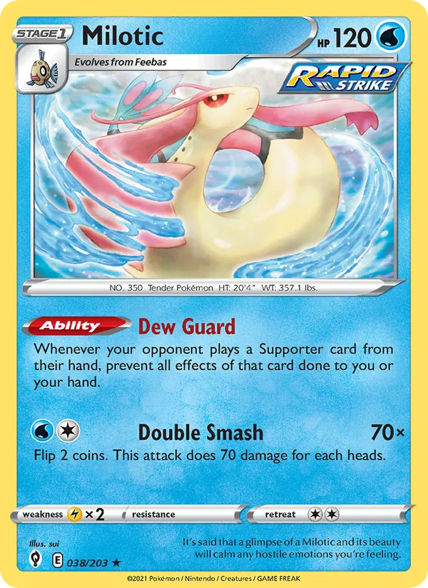 Milotic #38 – Evolving Skies card