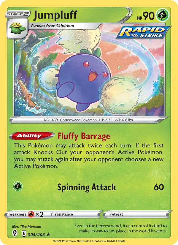 Jumpluff #4 – Evolving Skies card