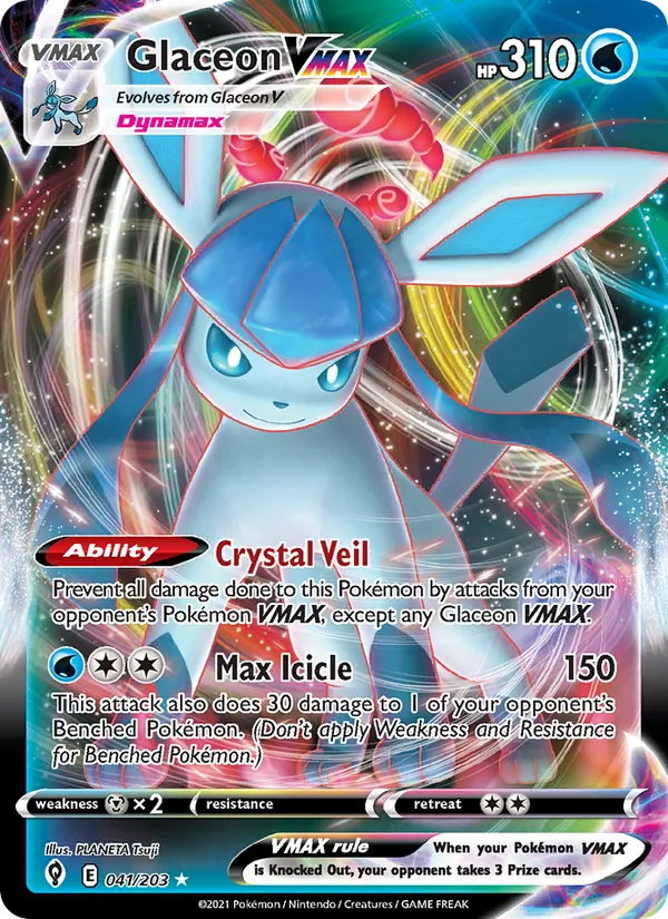 Glaceon VMAX #41 – Evolving Skies card