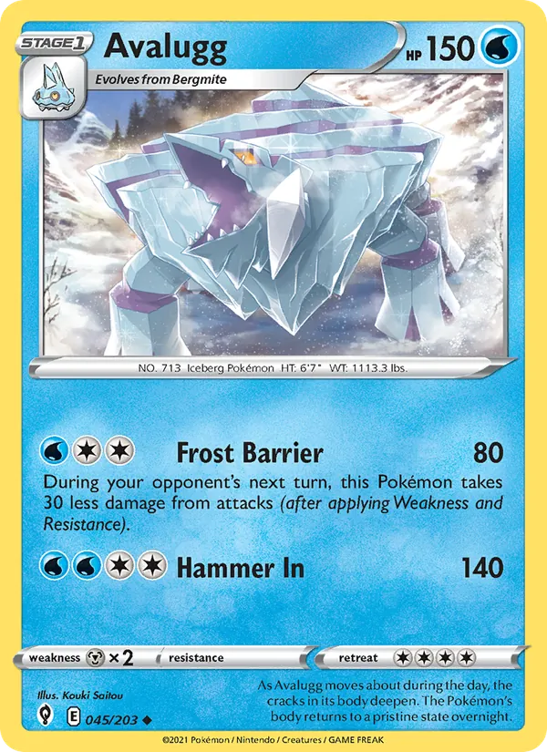 Avalugg #45 – Evolving Skies card