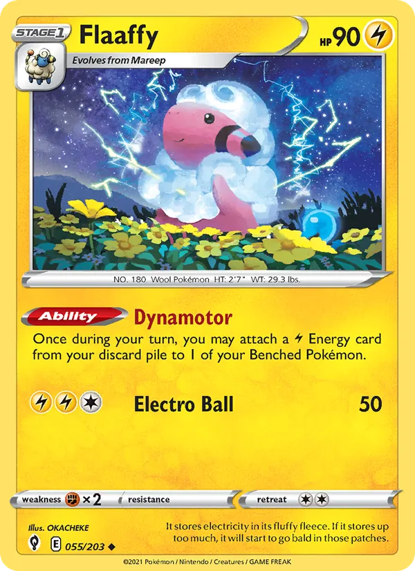 Flaaffy #55 – Evolving Skies card