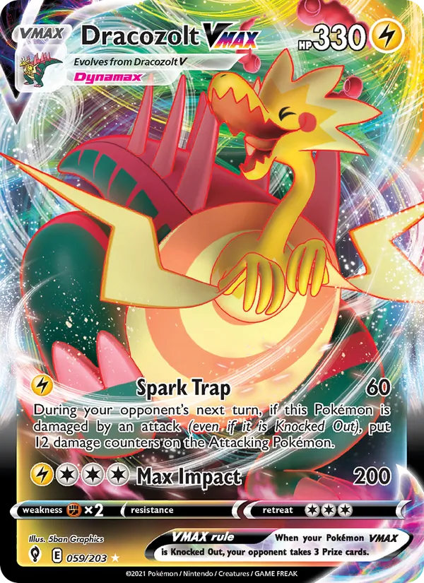 Dracozolt VMAX #59 – Evolving Skies card