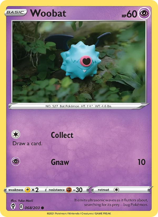 Woobat #68 – Evolving Skies card