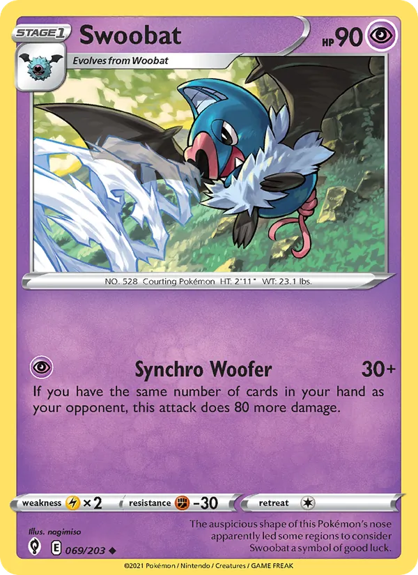 Swoobat #69 – Evolving Skies card