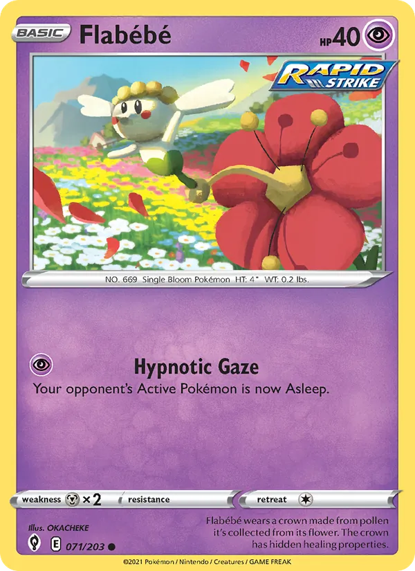 Flabébé #71 – Evolving Skies card