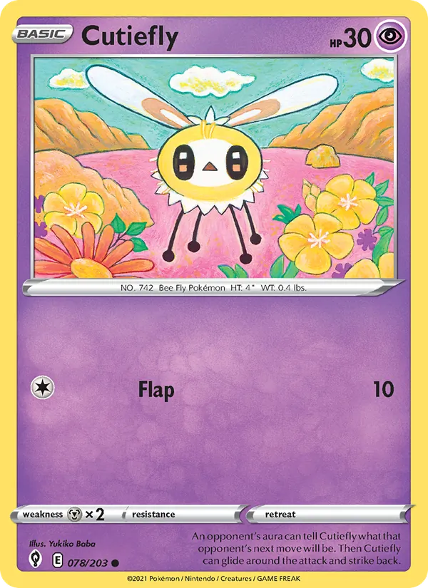 Cutiefly #78 – Evolving Skies card