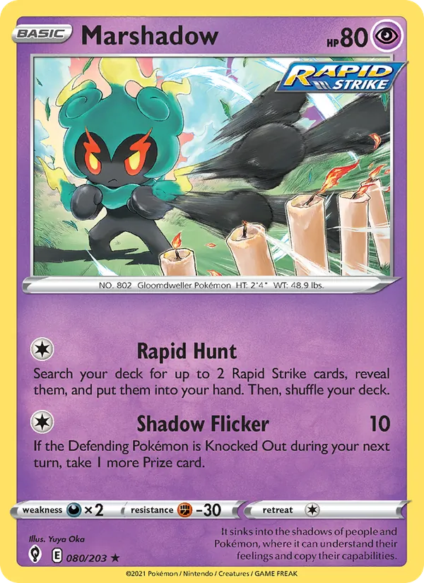 Marshadow #80 – Evolving Skies card