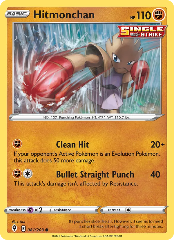 Hitmonchan #81 – Evolving Skies card