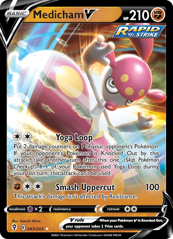Medicham V #83 – Evolving Skies card