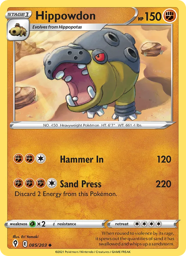 Hippowdon #85 – Evolving Skies card