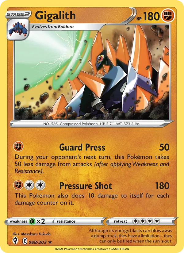 Gigalith #88 – Evolving Skies card