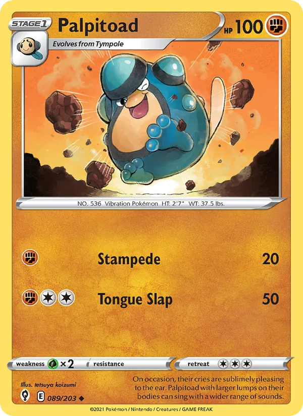 Palpitoad #89 – Evolving Skies card