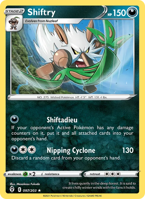 Shiftry #97 – Evolving Skies card