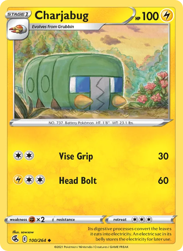 Charjabug #100 – Fusion Strike card