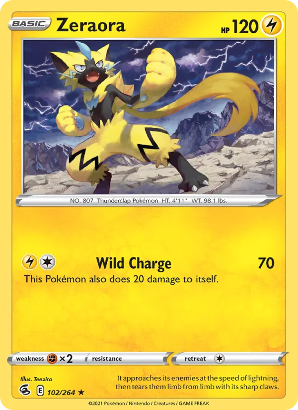 Zeraora #102 – Fusion Strike card