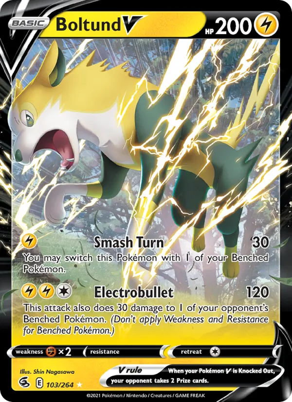 Boltund V #103 – Fusion Strike card