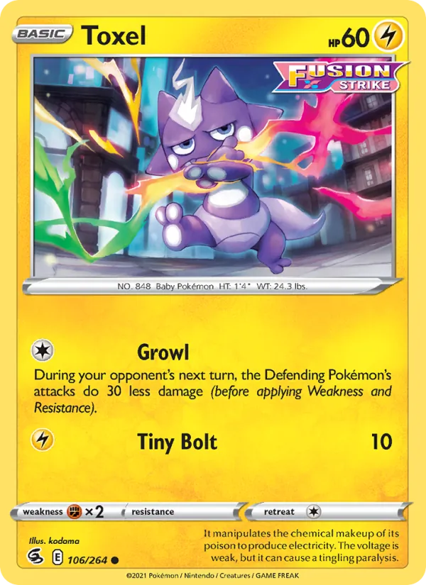 Toxel #106 – Fusion Strike card