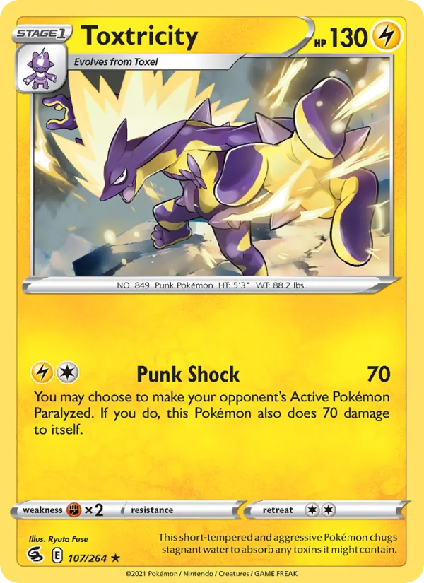 Toxtricity #107 – Fusion Strike card
