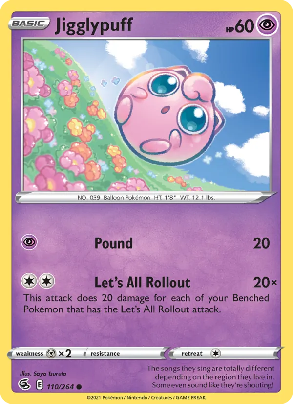 Jigglypuff #110 – Fusion Strike card
