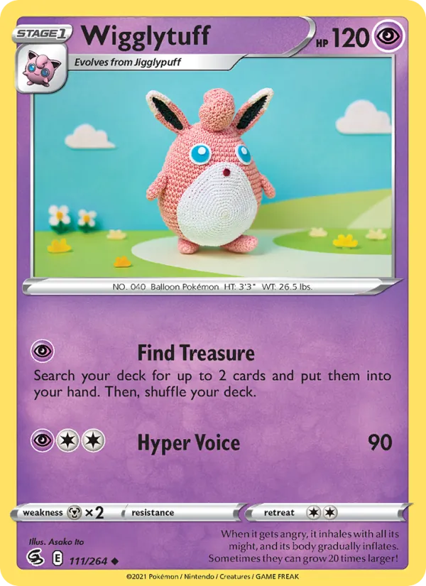 Wigglytuff #111 – Fusion Strike card