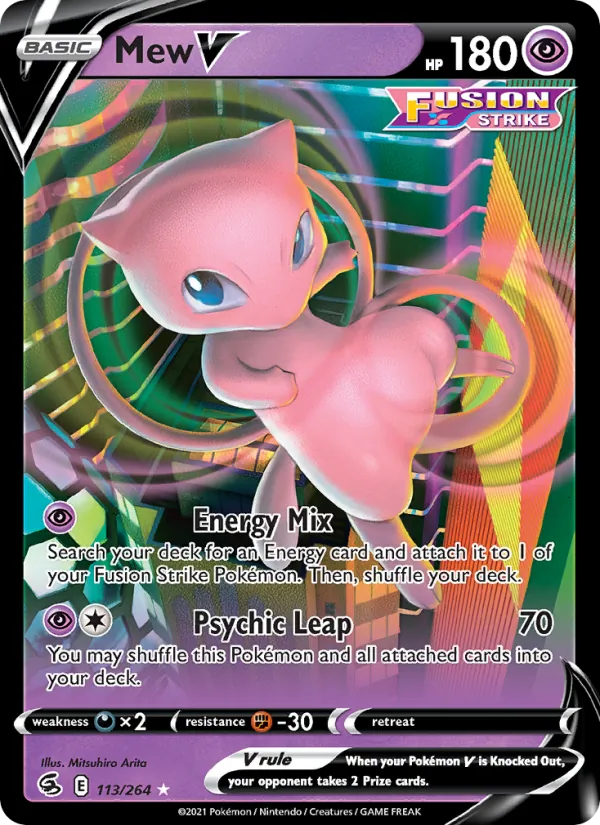 Mew V #113 – Fusion Strike card