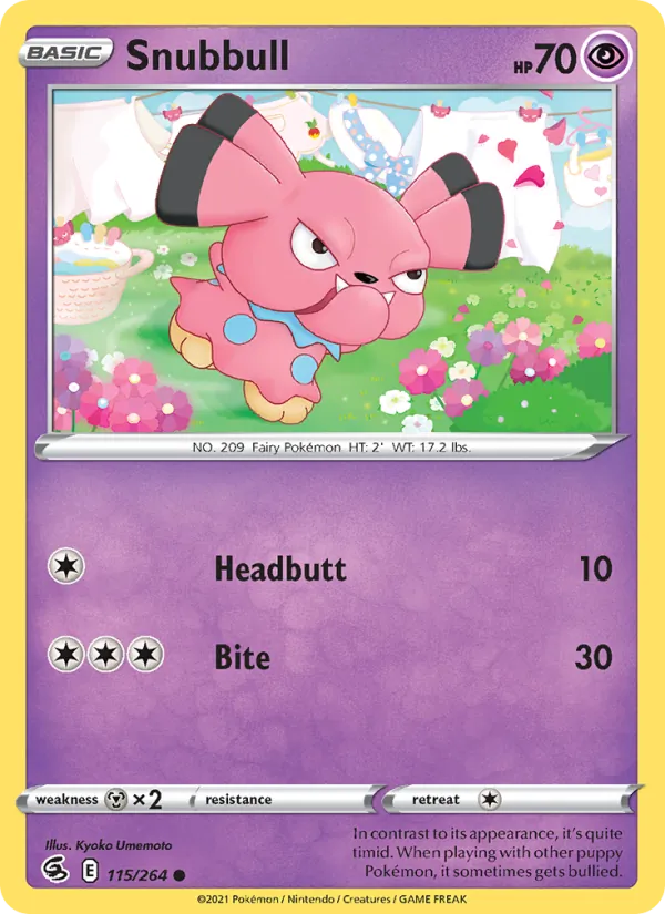 Snubbull #115 – Fusion Strike card