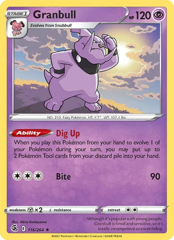 Granbull #116 – Fusion Strike card