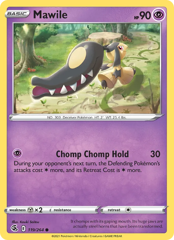 Mawile #119 – Fusion Strike card