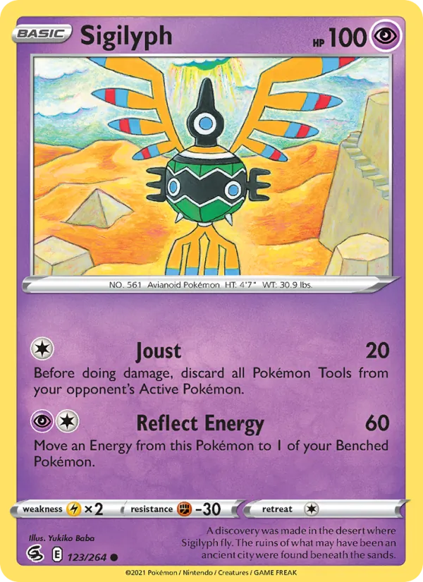 Sigilyph #123 – Fusion Strike card