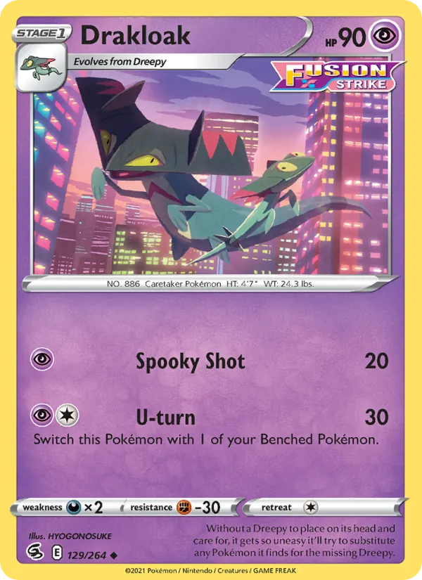 Drakloak #129 – Fusion Strike card