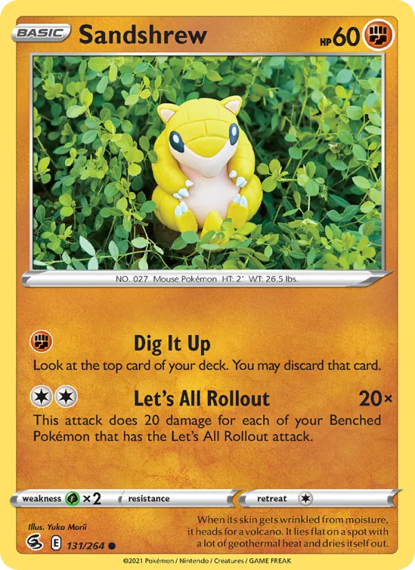 Sandshrew #131 – Fusion Strike card