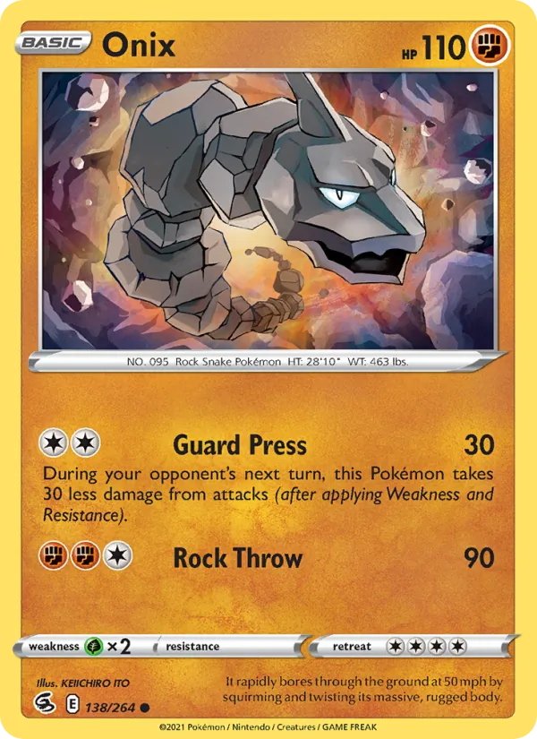 Onix #138 – Fusion Strike card