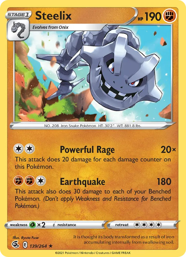 Steelix #139 – Fusion Strike card