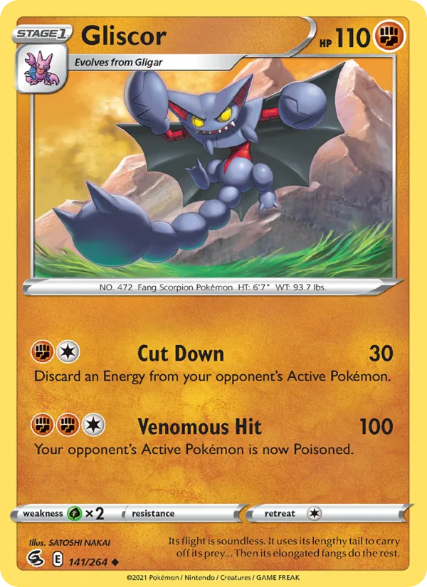 Gliscor #141 – Fusion Strike card